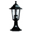 Farol de jardin de aluminio de 6 lados sobremuro. E27.Máx.60W. 230V.IP44.Uso externo. Blanco.