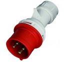 Clavija 4P (3P+t) IP44, 380-415V- 32A.