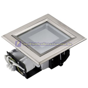 E27 Mini-Einbaudownlight quadratisch, 2x11W, 168mm