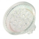 Caja 10 bombillas dicroica decorativa de 20 LEDs color blanca casquillo MR16 12V