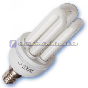 E14 3U Energiesparlampe Serie Mini, 7W, 2700K