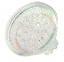 Caja 10 bombillas dicroica decorativa de 20 LEDs color verde casquillo MR16 12V