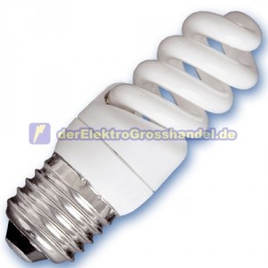 E27 Energiesparlampe Micro Spirale, 9W, 4200K