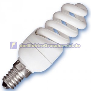 E14 Energiesparlampe Micro Spirale, 11W, 4200K