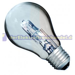 E27 Eco-Halogen, standard, klar Lampe, 42W, 630lm