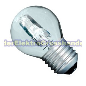 E27 Eco-Halogen, kugelform, klar Lampe, 28W, 350lm
