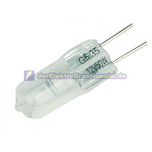 G6.35 BI-PIN Halogen Lampe, 50W, 12V