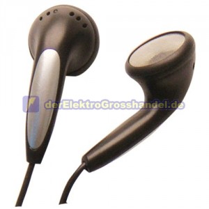 Stereo-Ohrh&ouml;rer 1,2m Schwarz Klassik 3,5mm-Klinkenstecker