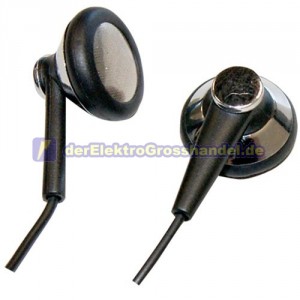 Stereo-Ohrh&ouml;rer 1,2m Schwarz 3,5mm-Klinkenstecker