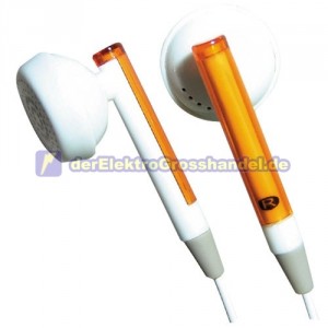 Stereo-Ohrhörer Silikon 1,2m Weiß 3,5mm-Klinkenstecker