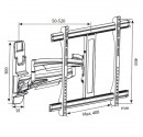 TV-Wandhalterung 23" - 42" neigbar 120º schwenkbar mit Arm