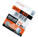Caja 10 u. Pila alcalina LR43 1,5 V Maxell