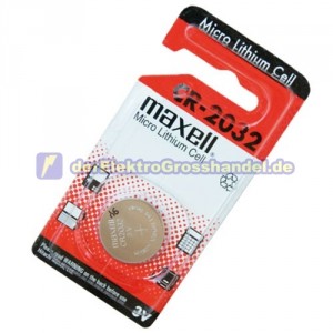 Box 20 Bliesters 1St. Lithium-Knopf Batterie CR2032 3V MAXELL