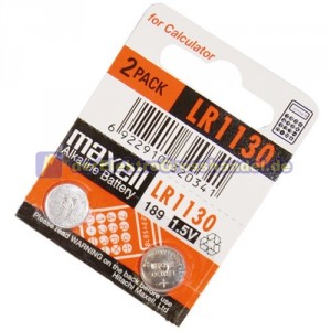 Leiste 10 Bliesters x 2 St. Knopfzelle LR1130 1,5V Alkaline MAXELL