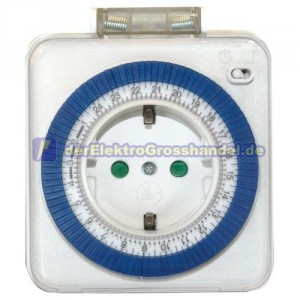 Mechanisch Mini-Timer t&auml;glich, 24 Stunden, IP44