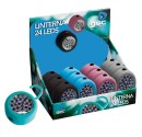 Expositor 12 uds. Linterna redonda 24 LEDs.