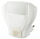 Luz de noche angulo recto con interruptor 1W 230V - En Blister.