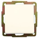 Conmutador de  empotrar blanco 56x56mm.10A, 250V.