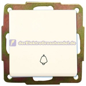 Wippe mit Symbol Klingel-Glocke, 10A, 250V, wei&szlig;, Polycarbonat