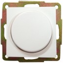 Regulador de luz por giro de empotrar blanco, 56x56mm.10A, 250V.
