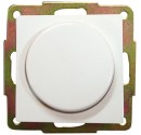Regulador de luz por giro de empotrar blanco, 56x56mm.10A, 250V.