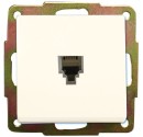 Base de empotrar TelefTelefono (6p6c) Blanca, 56x56mm.