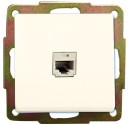 Base Internet RJ45 de empotrar Blanco, 56x56mm.