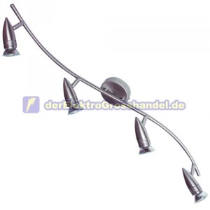 GU10 4-flammige Strahler, serpentin, Halogen 4x50W