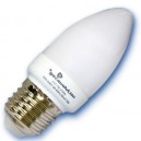 Caja 10 bombillas bajo consumo vela 11W E27 4200K día