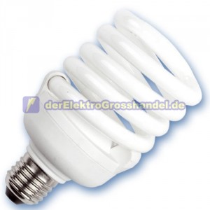 E27 Energiesparlampe Serie Spirale, 20W, 2700K