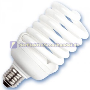 E27 Energiesparlampe Serie Spirale, 25W, 6400K