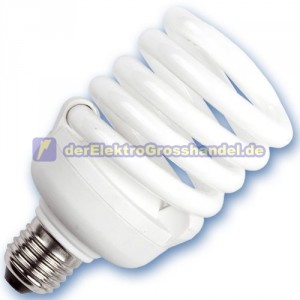 E27 Energiesparlampe Serie Spirale, 30W, 6400K