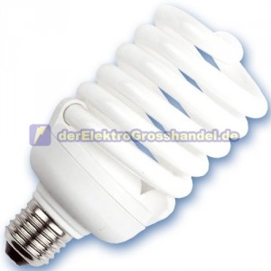E27 Energiesparlampe Serie Spirale, 40W, 2700K