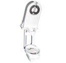 Portalamparas para fluorescentes T8 con Portacebador. Casquillo G13, color Blanco.