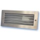 Aplique luminoso de aluminio para empotrar en pared con rejilla. E27, 60W, Niquel Satin.
