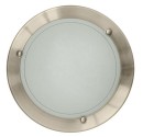 Aplique de techo redondo de aluminio. E27, 20W (60W) 230C.IP20 uso esteriores.