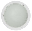 Aplique  de techo redondo Blanco, E27 20W (60W) IP20, Uso interiores.
