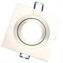 Aro empotrable liso cuadrado. Aluminio, 92x92mm.