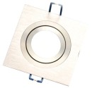 Aro empotrable liso cuadrado. Aluminio, 92x92mm.