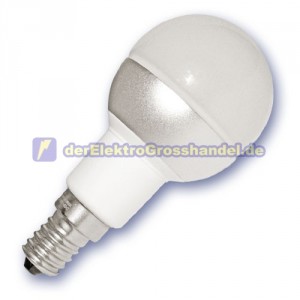 Sph&auml;rische LED-Lampe E14 Keramik 4W 320lm 3000K 120&ordm;