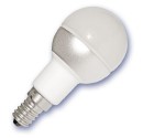 Caja 10 bombillas esféricas LED aluminio 2,5W E14 3000K cálida