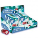 Expositor 8 uds. Linterna LED recargable para mechero de coche