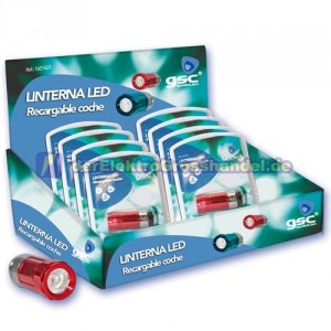 Display-Box mit 8 Taschenlampen wiederaufladbare in den Auto-Zigarettenanz&uuml;nder