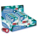 Expositor 8 uds. Linterna LED recargable para mechero de coche