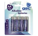 Caja 10 blisters de 4 unidades de pilas alkalinas LR-6 (AA) GSC