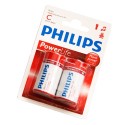 Caja 12 blisters de 2 unidades de pilas alkalinas LR-14 (C) PHILIPS