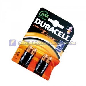Box 10 Bliester x 4St. Micro-Batterie Alkaline DURACELL Basic LR03/AAA 1,5V