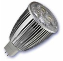 Caja 10 bombillas LED 9W (4x3W) MR16 G5,3 12V 2700K cálida