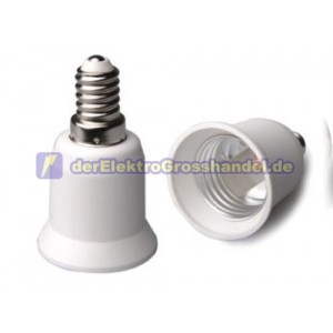 Lampensockel Adapter E14 - E27