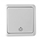 Pulsador de Luz de Superficie Blanco